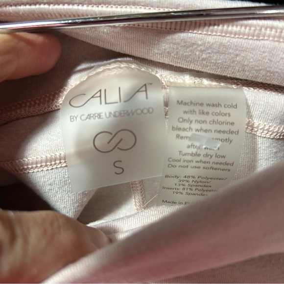 Calia Women’s Crop Leggings Small Pink Black Sheer Details Activewear Lot Of 2 - Picture 4 of 11